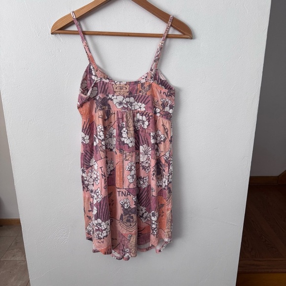 TNA by Aritzia strappy cotton floral print mini dress Size Small - Picture 8 of 8